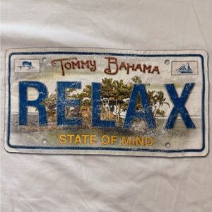 Tommy Bahama Relax License Plate Graphic Tee